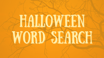 Halloweenské vyhledávání slov